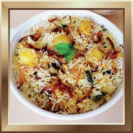Dum Aloo Biryani